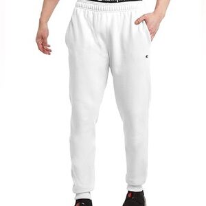 Champion Fleece Sweatpants New White Logo Size Medium